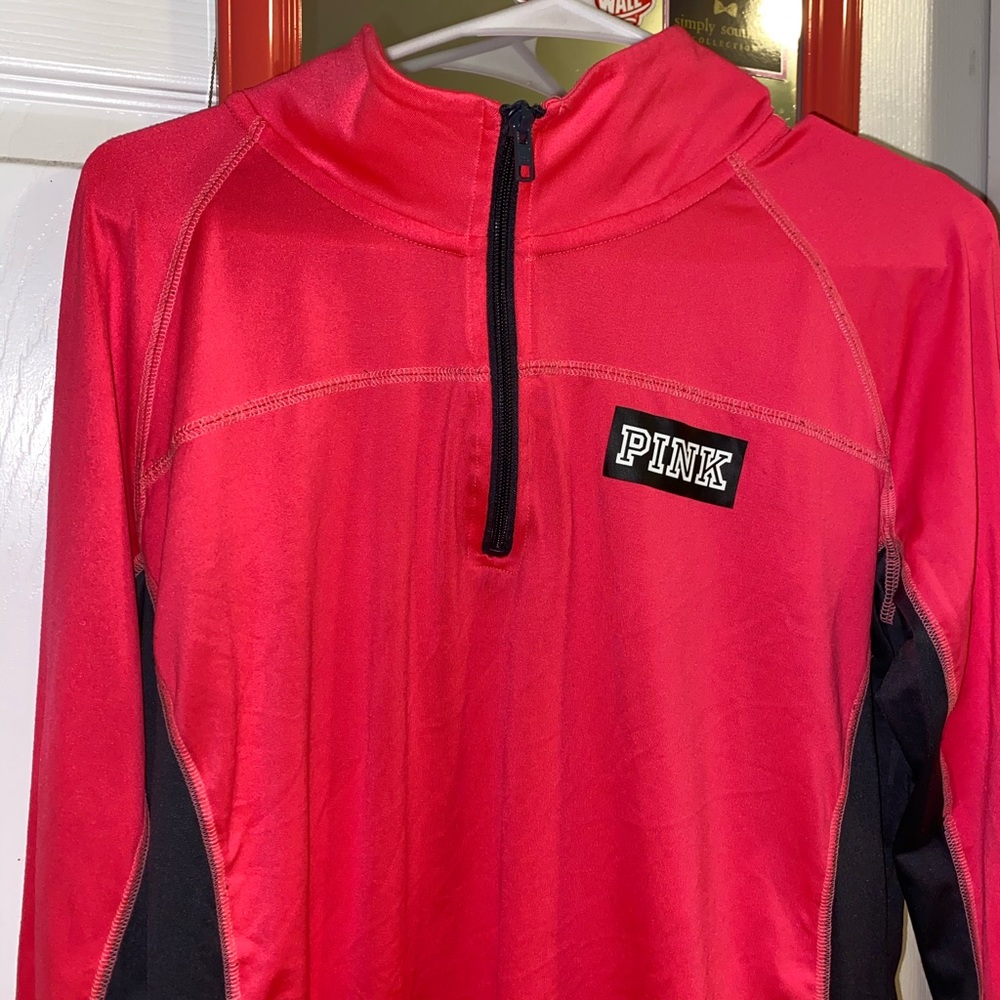 VS PINK Quarter Zip Athletic Long Sleeve